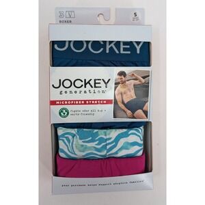 Jockey Generation Men's Small 28-30 Performance Sport Boxer Briefs 3 Count *NEW*